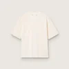 T-Shirt in gealtertem Weiss mit umgekehrtem Logo auf der Rückseite – Jersey Capsule