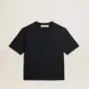 T-Shirt in gewaschenem Schwarz mit umgekehrtem Logo auf der Rückseite – Jersey Capsule