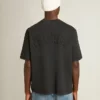 T-Shirt in gewaschenem Schwarz mit umgekehrtem Logo auf der Rückseite – Jersey Capsule