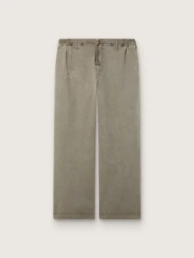 Unisex-Hose aus grauem Denim mit Kordelzug und Stern