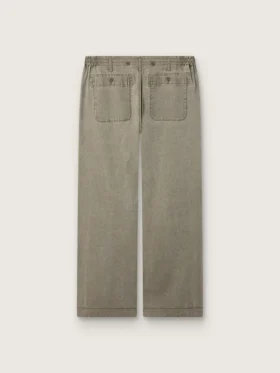 Unisex-Hose aus grauem Denim mit Kordelzug und Stern