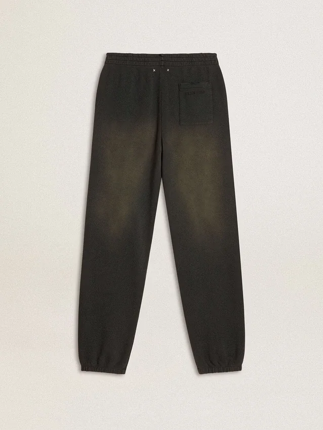 Unisex-Jogginghose in gewaschenem Schwarz
