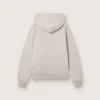 Unisex-Kapuzen-Sweatshirt aus grauer Baumwolle mit Vintage-Flaggenprint