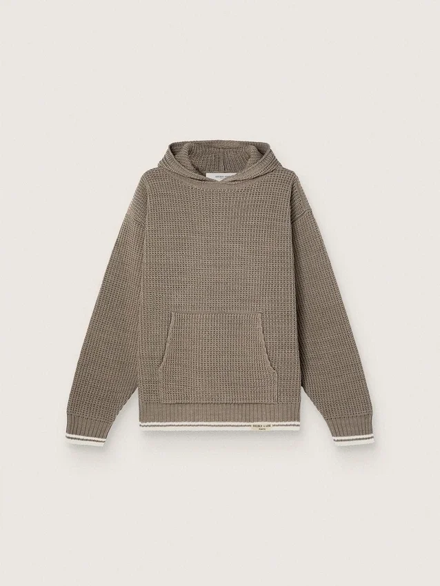 Unisex-Kapuzen-Sweatshirt in Taubengrau