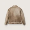 Unisex-Lederjacke, von Hand bearbeitet und gefärbt