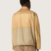 Unisex-Safarijacke aus beiger und militärgrüner Baumwolle mit Maxi-Taschen