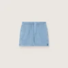 Unisex-Shorts aus hellblauem Baumwolltwill
