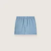 Unisex-Shorts aus hellblauem Baumwolltwill