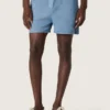 Unisex-Shorts aus hellblauem Baumwolltwill