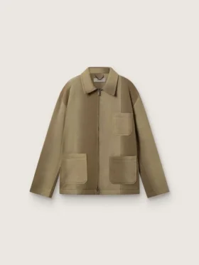 Unisex-Steppjacke in Khaki-Tönen