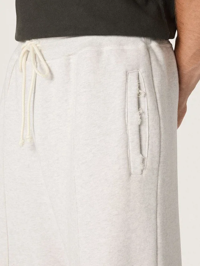 Unisex-Sweathose «Star» aus grauem Melange-Fleece