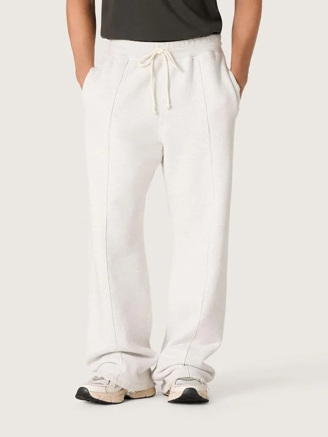 Unisex-Sweathose «Star» aus grauem Melange-Fleece