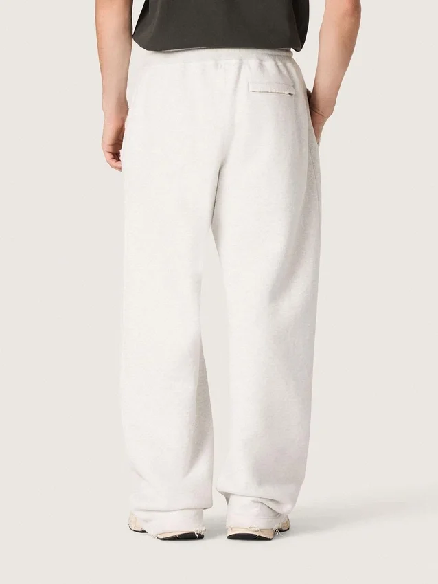 Unisex-Sweathose «Star» aus grauem Melange-Fleece