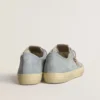 V-Star für Damen aus hellblauem Canvas mit taubengrauem Lederstern