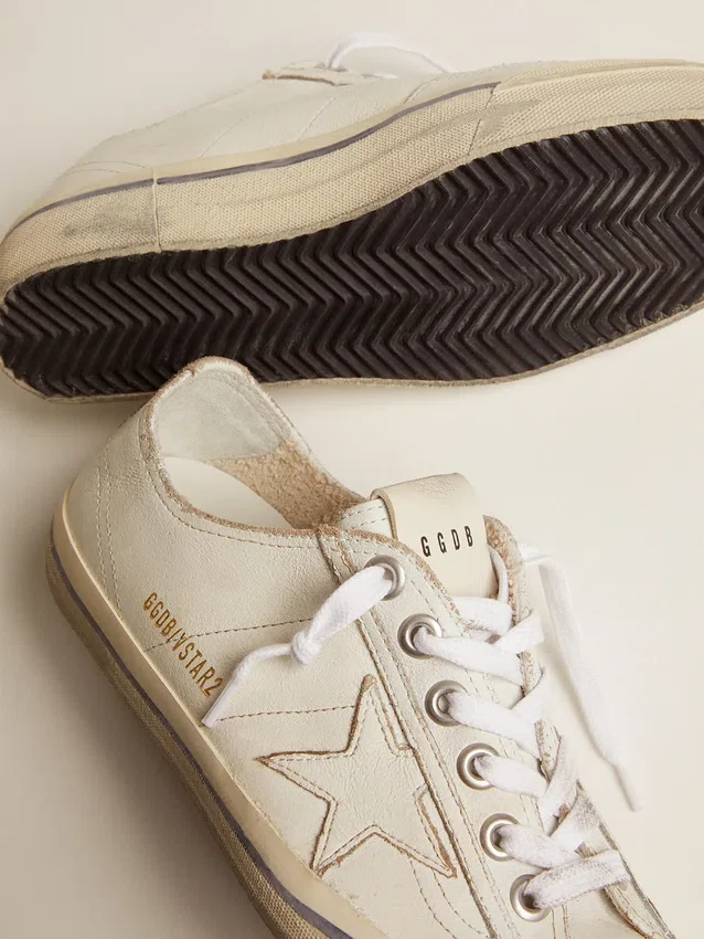 V-Star für Damen aus Leder im Vintage-Look