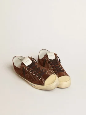 V-Star LTD-Sneaker für Herren aus dunkelbraunem Wildleder mit Ton-in-Ton-Stern