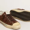 V-Star LTD-Sneaker für Herren aus dunkelbraunem Wildleder mit Ton-in-Ton-Stern