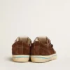 V-Star LTD-Sneaker für Herren aus dunkelbraunem Wildleder mit Ton-in-Ton-Stern