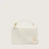 Venezia-Tasche aus butterfarbenem, geripptem Leder mit goldenen Details