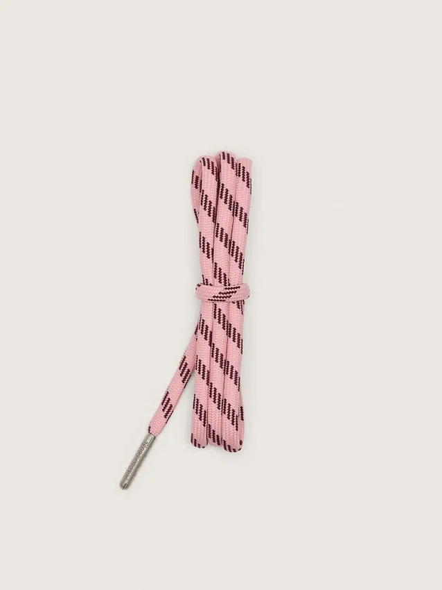 Wanderschnürsenkel in Rosa und Burgunderrot