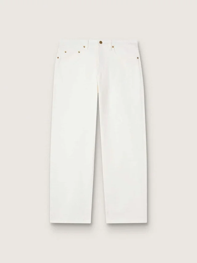 Weisse Denim-Hose für Herren