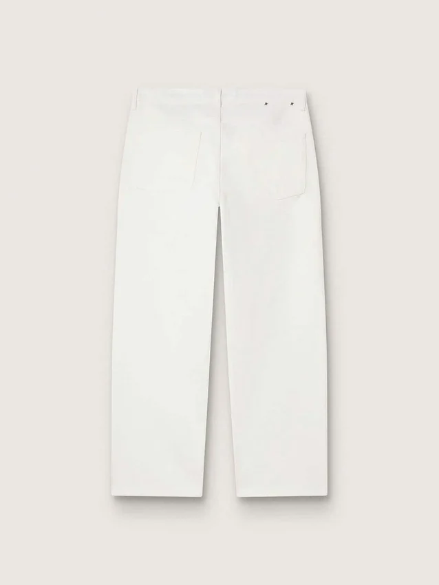 Weisse Denim-Hose für Herren