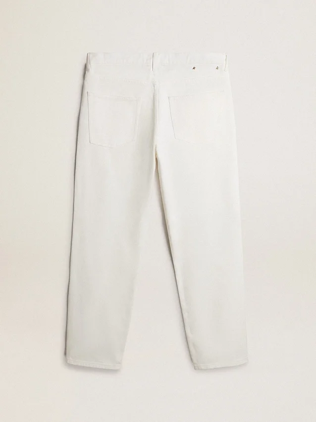 Weisse Denim-Hose für Herren