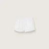 Weisse doppellagige Sportshorts für Damen