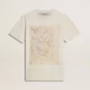 Weisses Damen-Hemd mit Blumenprint
