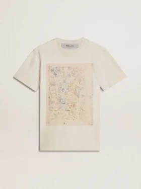 Weisses Damen-Hemd mit Blumenprint