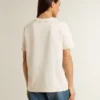 Weisses Damen-Hemd mit Blumenprint