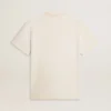 Weisses Herren-Hemd im Vintage-Look mit Aufdruck auf der Vorderseite