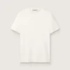 Weisses Herren-T-Shirt mit Used-Look