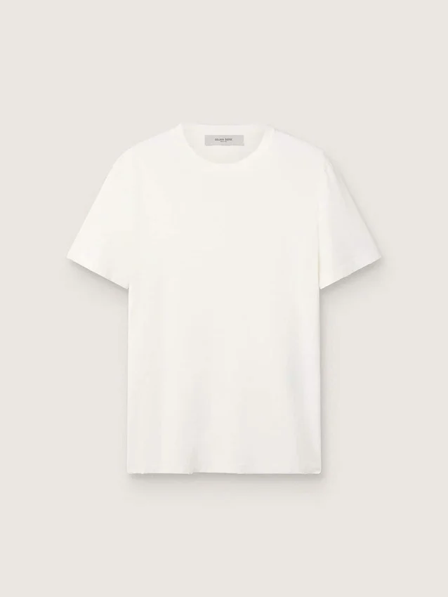 Weisses Herren-T-Shirt mit Used-Look