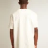 Weisses Herren-T-Shirt mit Used-Look