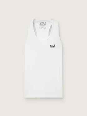 Weisses Sport-Tanktop für Damen