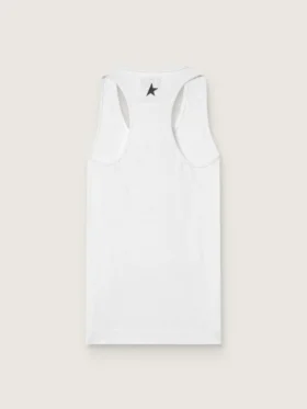 Weisses Sport-Tanktop für Damen