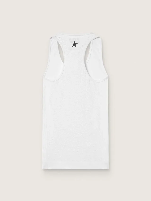 Weisses Sport-Tanktop für Damen