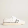 Yatay Modell 1B – nachhaltige Sneaker mit weissem, biobasiertem Obermaterial und silbernem, recyceltem Glitzer Y