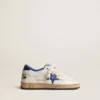 Young Ball Star mit blauem Metallic-Lederstern und Fersenlasche