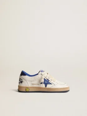 Young Ball Star mit blauem Metallic-Lederstern und Fersenlasche