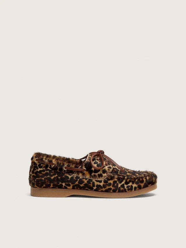Young Cruise Loafer aus Ponyleder mit Leopardenmuster