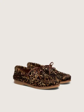 Young Cruise Loafer aus Ponyleder mit Leopardenmuster
