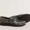 Young Cruise Loafer aus schwarzem Distressed-Leder