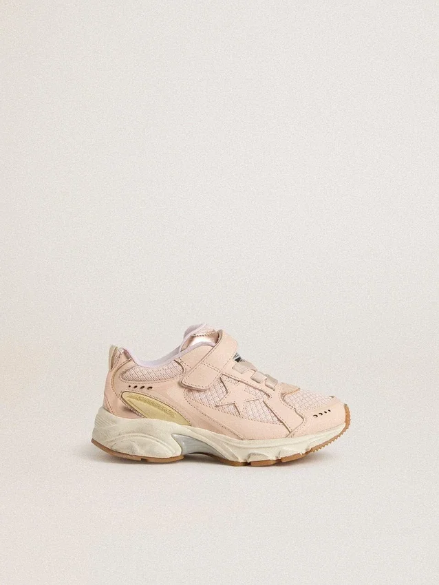 Young Lightstar aus rosa Leder und Mesh mit rosa Lederstern