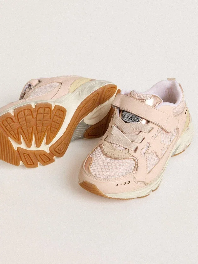 Young Lightstar aus rosa Leder und Mesh mit rosa Lederstern