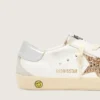 Young Super-Star mit goldenem Glitzerstern und silberner Metallic-Lederlasche an der Ferse