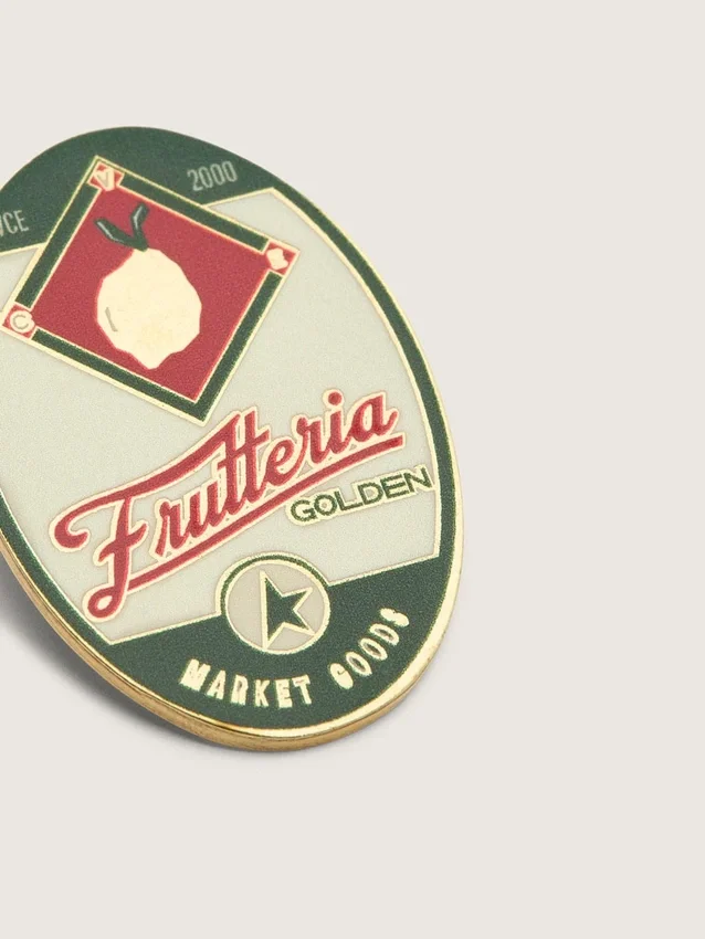 Zweier-Set «Frutteria Golden»-Ansteckpins